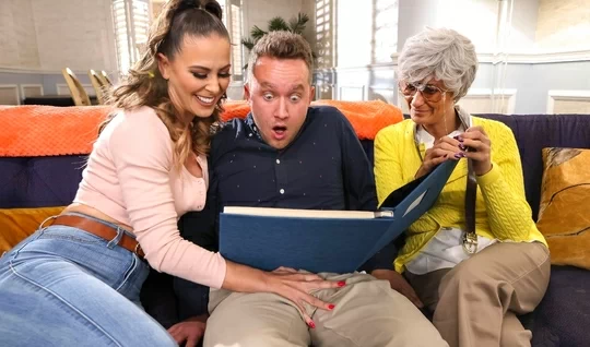 Passionate stepmother tried her young stepsons cock