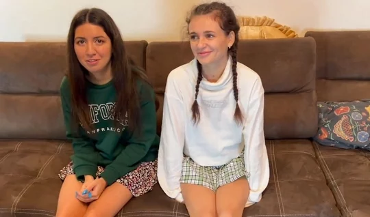 Russian chicks decided to try a group sex with a friend