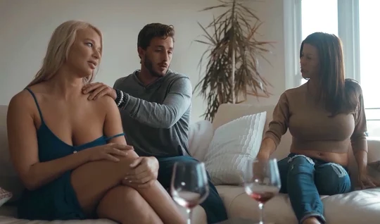 A mother with big milkings had an orgasm with her stepson