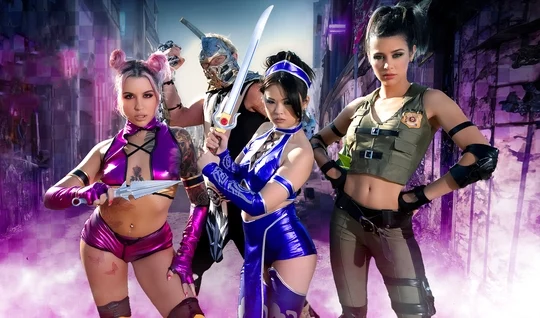 Passionate girls had group sex with a mature man