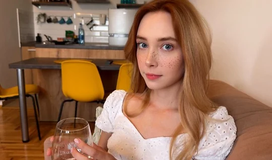 Persuaded the young Russian neighbor to try his penis