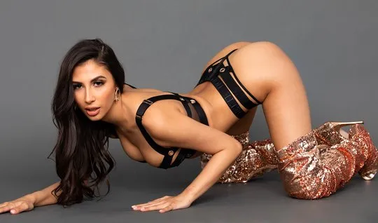 Brunette in sexy lingerie substitutes ass for deep anal