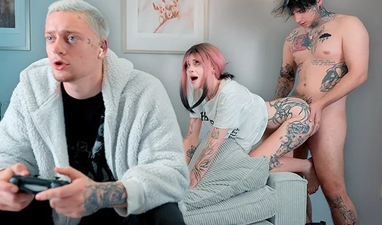 A thin traitor fucks with a friend of his boyfriend