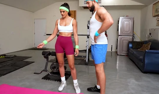 Mom tried sex training with a brutal macho