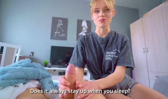 Blonde with a big dick did a great job