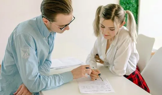 Blonde Russian teen Teenie has a hard fuck with a tutor