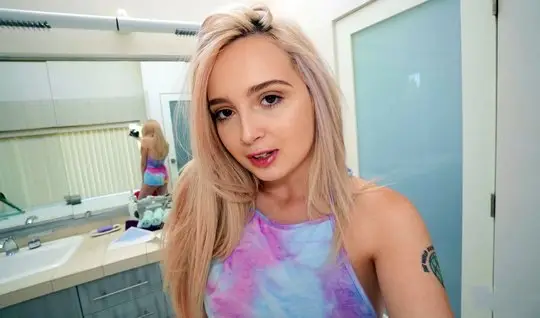 Blonde in a big anal slit got a neighbors penis