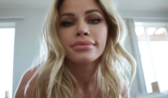 MILF with big boobs deepthroats and doggy style