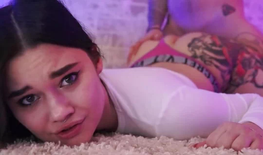 Russian chick with tattoos on the ass cool sucks cock