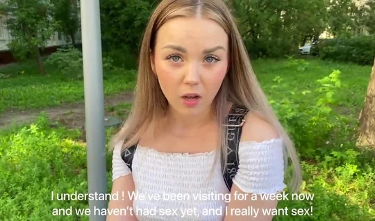 A young chick is actively sucking a pickup artists cock at his house